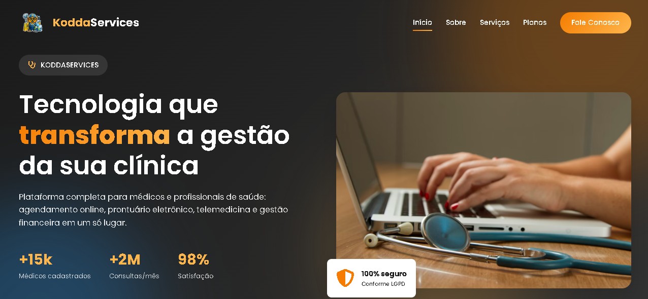 Projeto de site de serviços